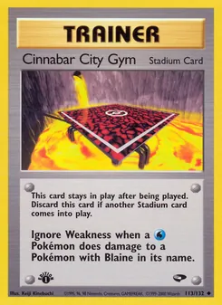 Cinnabar City Gym 113/132 — Gym Challenge