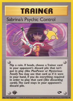 Sabrina's Psychic Control 121/132 — Gym Challenge