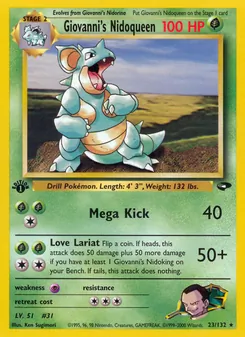 Giovanni's Nidoqueen 23/132 — Gym Challenge