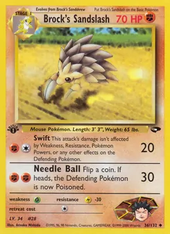 Brock's Sandslash 36/132 — Gym Challenge