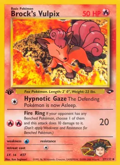 Brock's Vulpix 37/132 — Gym Challenge