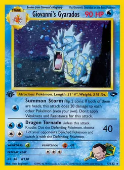 Giovanni's Gyarados 5/132 — Gym Challenge