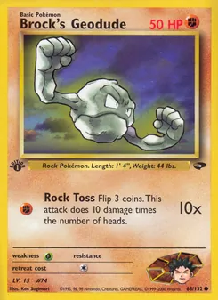 Brock's Geodude 68/132 — Gym Challenge