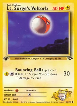 Lt. Surge's Voltorb 86/132 — Gym Challenge