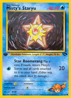 Misty's Staryu 92/132 — Gym Challenge