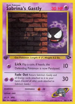 Sabrina's Gastly 96/132 — Gym Challenge