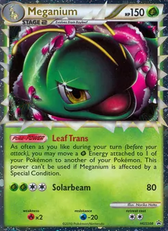 Méganium HGSS08 — HGSS Black Star Promos