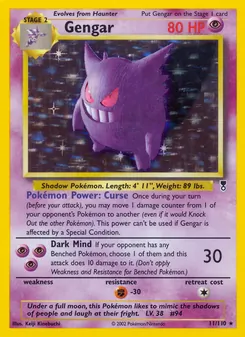 Gengar 11/110 — Legendary Collection