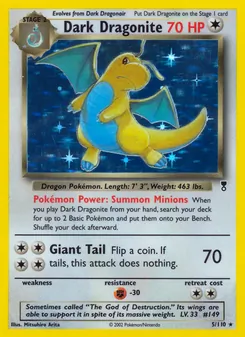 Dark Dragonite 5/110 — Legendary Collection