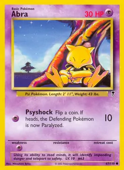 Abra 67/110 — Legendary Collection