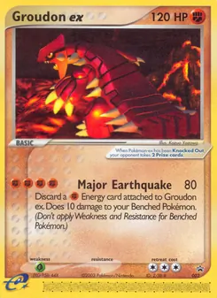 Groudon ex 2/40 — Nintendo Black Star Promos