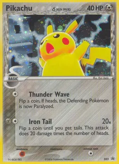 Pikachu δ 35/40 — Nintendo Black Star Promos