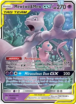 Mewtwo et Mew GX 71/236 — Unified Minds
