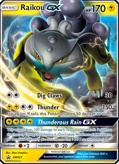 Raikou GX SM121 — SM Black Star Promos