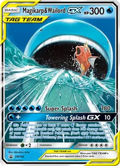 Magicarpe et Wailord GX SM166 — SM Black Star Promos