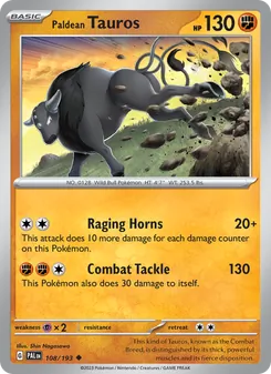 Tauros de Paldea 108/193 — Paldea Evolved