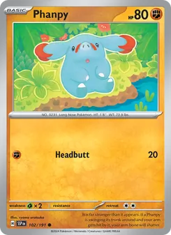 Phanpy 102/191 — Surging Sparks