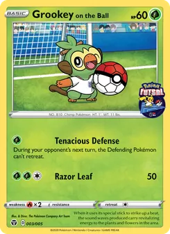 Grookey on the Ball 3/5 — Pokémon Futsal 2020