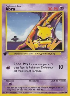Abra 43/102 — Base Set