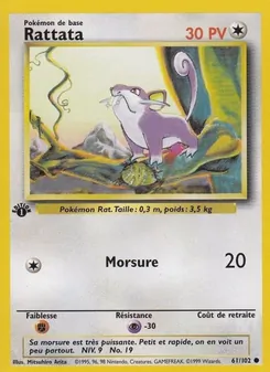 Rattata 61/102 — Base Set