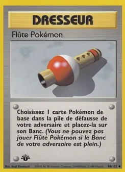 Flûte Pokémon 86/102 — Base Set