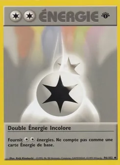Double Énergie Incolore 96/102 — Base Set