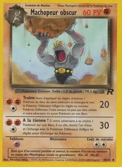 Machopeur obscur 40/82 — Team Rocket