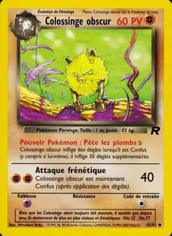 Colossinge obscur 43/82 — Team Rocket