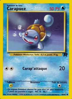 Carapuce 68/82 — Team Rocket