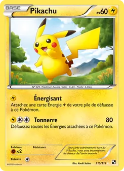 Pikachu 115/114 — Black & White