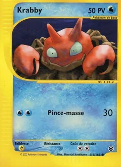 Krabby 115/165 — Expedition Base Set