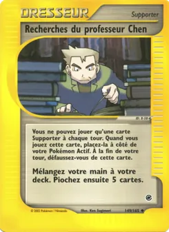 Recherches du professeur Chen 149/165 — Expedition Base Set / Hidden Legends / Sandstorm / Team Magma vs Team Aqua