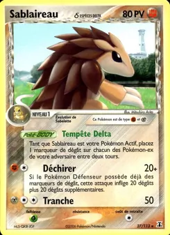 Sablaireau δ 27/113 — Delta Species