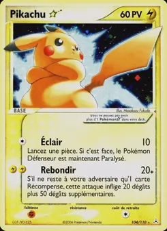 Pikachu ☆ 104/110 — Holon Phantoms