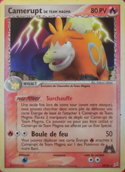 Camerupt de Team Magma 19/95 — Expedition Base Set / Hidden Legends / Sandstorm / Team Magma vs Team Aqua