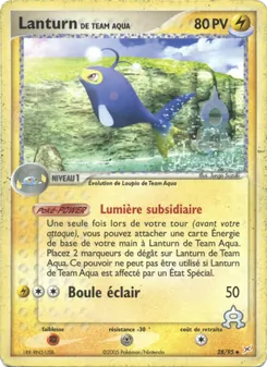 Lanturn de Team Aqua 28/95 — Team Magma vs Team Aqua