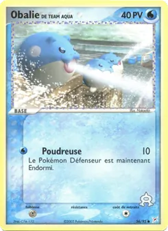 Obalie de Team Aqua 56/95 — Team Magma vs Team Aqua
