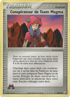 Conspirateur de Team Magma 82/95 — Expedition Base Set / Hidden Legends / Sandstorm / Team Magma vs Team Aqua