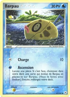 Barpau 61/101 — Deoxys / Emerald / Expedition Base Set / FireRed & LeafGreen / Hidden Legends / Sandstorm / Team Magma vs Team Aqua / Team Rocket Returns