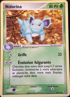 Nidorina 40/112 — Deoxys / Emerald / Expedition Base Set / FireRed & LeafGreen / Hidden Legends / Sandstorm / Team Magma vs Team Aqua / Team Rocket Returns