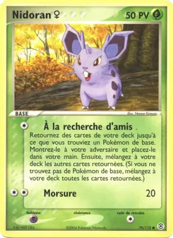 Nidoran ♀ 70/112 — Deoxys / Emerald / Expedition Base Set / FireRed & LeafGreen / Hidden Legends / Sandstorm / Team Magma vs Team Aqua / Team Rocket Returns