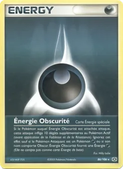 Énergie Obscurité 86/106 — Deoxys / Emerald / Expedition Base Set / FireRed & LeafGreen / Hidden Legends / Sandstorm / Team Magma vs Team Aqua / Team Rocket Returns