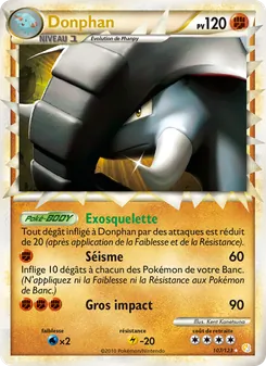 Donphan 107/123 — HeartGold SoulSilver / Undaunted / Unleashed