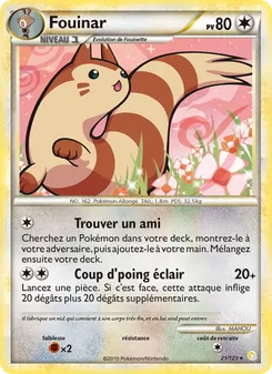 Fouinar 21/123 — HeartGold SoulSilver