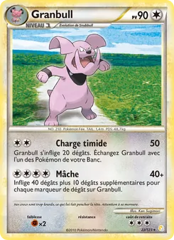 Granbull 22/123 — HeartGold SoulSilver
