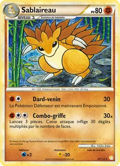 Sablaireau 29/123 — HeartGold SoulSilver