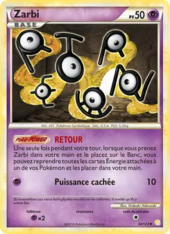 Zarbi 54/123 — HeartGold SoulSilver