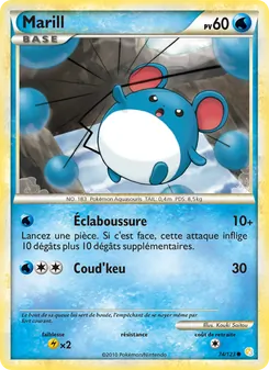 Marill 74/123 — HeartGold SoulSilver