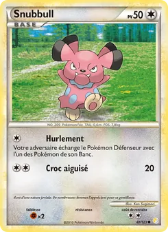 Snubbull 82/123 — HeartGold SoulSilver