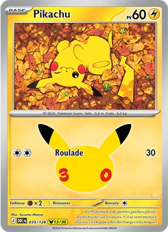Pikachu 035/128 — 30th Celebration / 30th Classic Collection